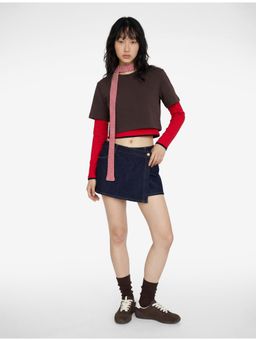Koton - Womens Navy Blue Denim Skort