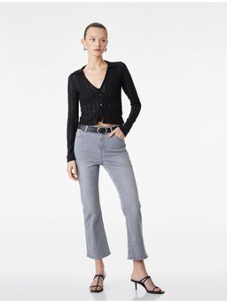 Koton - Womens Grey Flare Jeans