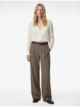 Koton - Womens Off White Satin Shirt