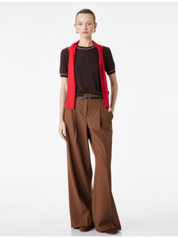 Koton - Womens Brown Trouser with Belt
