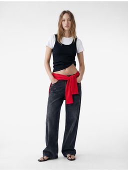 Koton - Womens Black Flare Jeans