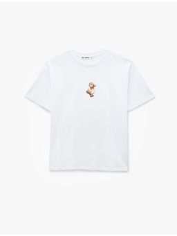 Koton - Womens White Oversized T-Shirt