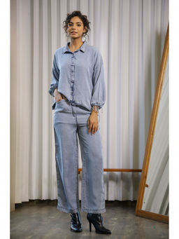 SAY - Blue Women Modal Loungewear (Set of 2)