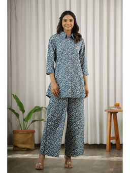 SAY - Blue Women Modal Loungewear (Set of 2)