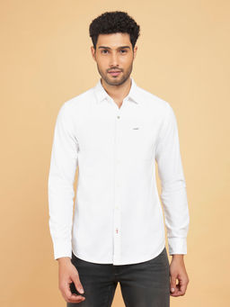 Wrangler - Men Solid White Regular Fit Shirt