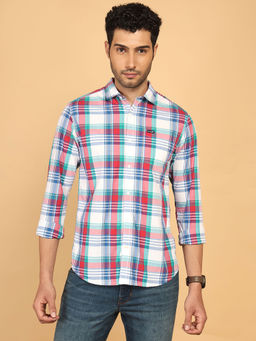 Wrangler - Men Checked Multicolor Regular Fit Shirt