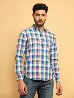 Wrangler - Men Checked Multicolor Regular Fit Shirt