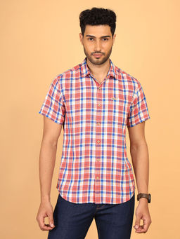 Wrangler - Men Checked Multicolor Regular Fit Shirt