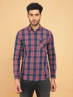 Wrangler - Men Checked Multi-Color Regular Fit Shirt