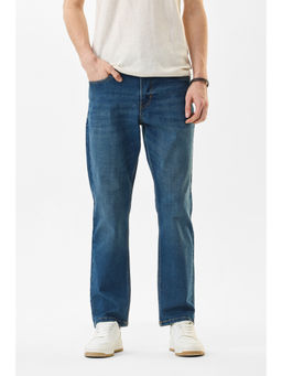 Snitch - Men Blue Solid Relaxed Casual Jeans