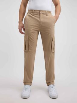 Pepe Jeans - Men Ecru Mid Rise Stretch Cargos
