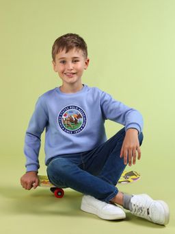U.S. POLO ASSN. - Blue Solid Sweatshirt