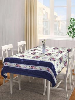 ARRABI - Blue Floral Tc Cotton Blend Table Cover