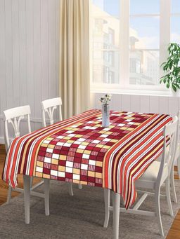 ARRABI - Multicolor Checks Tc Cotton Blend Table Cover