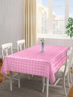 ARRABI - Pink Checks Tc Cotton Blend Table Cover