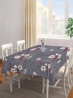 ARRABI - Black Floral Tc Cotton Blend Table Cover