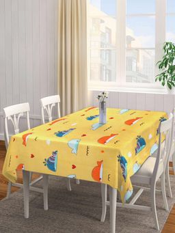 ARRABI - Yellow Cartoon Tc Cotton Blend Table Cover