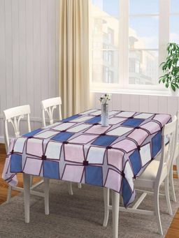 ARRABI - Multicolor Geometric Tc Cotton Blend Table Cover (6 Seater)