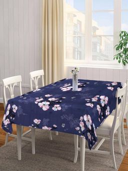 ARRABI - Blue Floral Tc Cotton Blend Table Cover