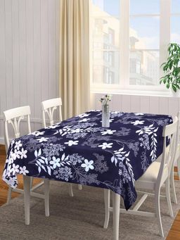 ARRABI - Blue Floral Tc Cotton Blend Table Cover