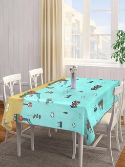 ARRABI - Green Cartoon Tc Cotton Blend Table Cover