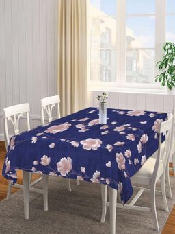 ARRABI - Blue Floral Tc Cotton Blend Table Cover