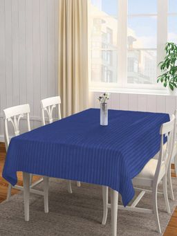ARRABI - Blue Stripes Tc Cotton Blend Table Cover