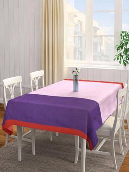 ARRABI - Multicolor Stripes Handwoven Cotton Table Cover (8 Seater)
