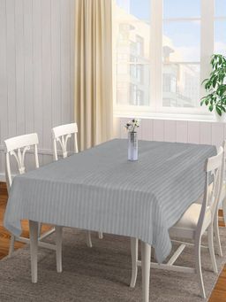 ARRABI - Grey Stripes Tc Cotton Blend Table Cover