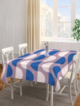 ARRABI - Multicolor Abstract Cotton Blend Table Cover (8 Seater)