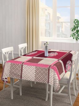 ARRABI - Multicolor Indian Cotton Blend Table Cover (8 Seater)