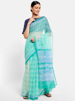 Fabindia - Cotton Silk Kota Printed Sari without Blouse