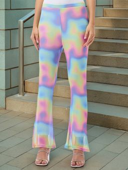 Bewakoof - Air 1.0 Women's Multicolor All Over Printed Flared Pants