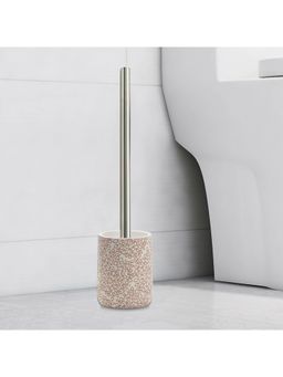 OBSESSIONS - Polyresin Toilet Brush with Holder, Pink