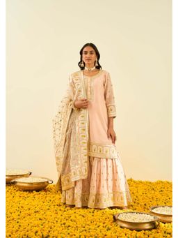 Sheetal Batra - Shabina- Pink Kurta With Sharara And Dupatta