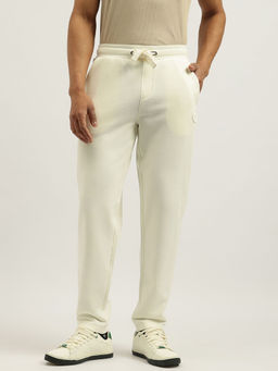 United Colors of Benetton - Solid Regular Fit Trackpant-Off White