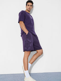 The Souled Store - Originals Mr. Soul Men Bermuda Shorts -Purple