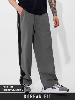 The Souled Store - Originals Solids Flannel Grey Men Korean Pants