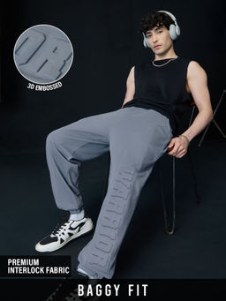 The Souled Store - Originals Warrior Straight Joggers -Grey