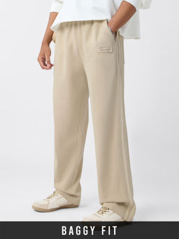 The Souled Store - Originals Solids Neutral Men Relaxed Fit Trackpant