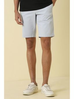 Allen Solly - Men Light Blue Textured Shorts