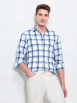 U.S. POLO ASSN. - Blue Men's Harbour Tartan Checked Shirt