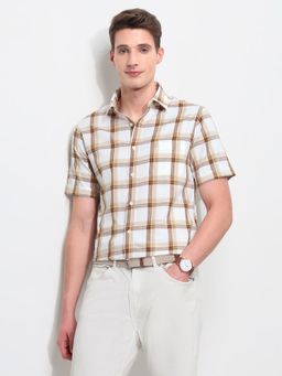 U.S. POLO ASSN. - Brown Men's Harbour Tartan Checked Shirt