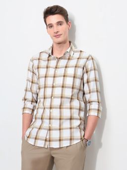 U.S. POLO ASSN. - Brown Men's Harbour Tartan Checked Shirt