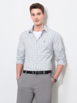 U.S. POLO ASSN. - Grey Men's Harbour Premium Poplin Shirt