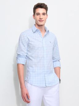 U.S. POLO ASSN. - Blue Men's Harbour Premium Poplin Shirt