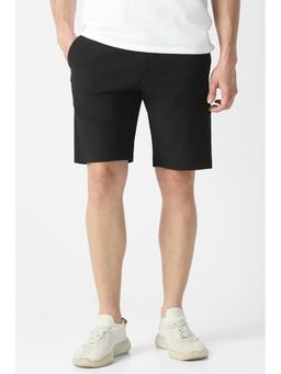 Van Heusen - Men Black Solid Casual Shorts