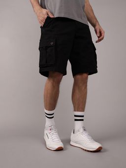 American Eagle - Black Ae Flex Lived-In Cargo Short