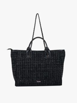 Kazo - Jacquard Tote Bag - Black