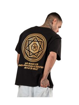 RHINO CULT - Black Mystic Sun Oversize T-Shirt